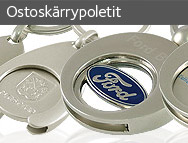 Ostoskärrypoletti avaimenperät